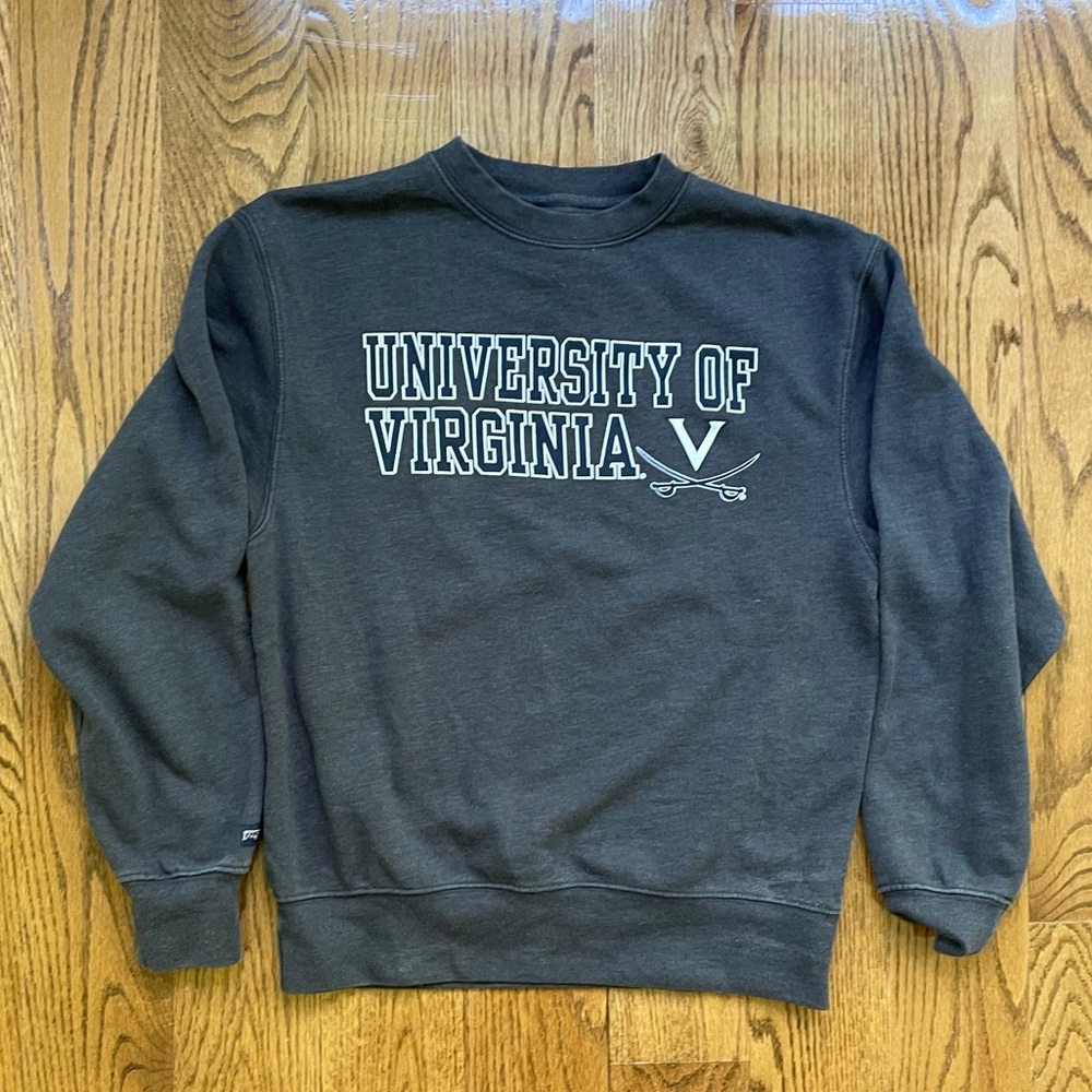 Dark gray UVA sweatshirt